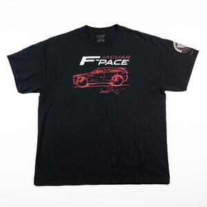 Jaguar F-Pace Graphic T Shirt Mens XL Black Car Sketch Michigan Dealership
